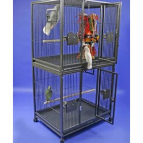 Double Breeding Parrot Cage